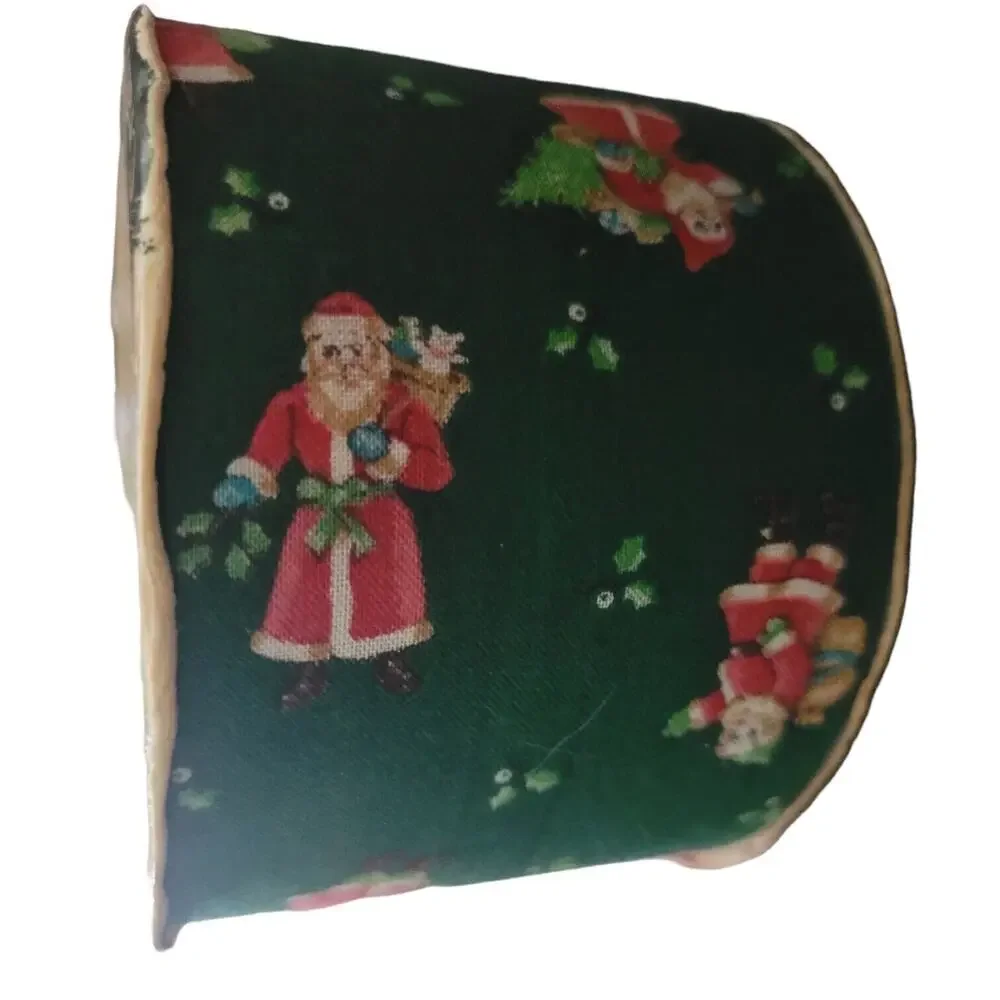 Vintage Santa Claus Christmas Ribbon by MJDesigns 10 YDS Retro Craft Decor